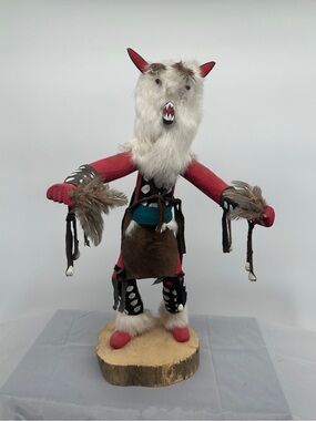 Navajo wolf kachina doll